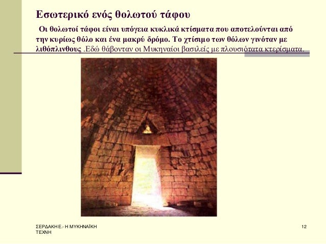 Î£Î•Î¡Î”Î‘ÎšÎ— Î•.- Î— ÎœÎ¥ÎšÎ—ÎÎ‘ÎªÎšÎ— Î¤Î•Î§ÎÎ— 
12 
Î•ÏƒÏ‰Ï„ÎµÏÎ¹ÎºÏŒ ÎµÎ½ÏŒÏ‚ Î¸Î¿Î»Ï‰Ï„Î¿Ï Ï„Î¬Ï†Î¿Ï… ÎŸÎ¹ Î¸Î¿Î»Ï‰Ï„Î¿Î¯ Ï„Î¬Ï†Î¿Î¹ ÎµÎ¯Î½Î±Î¹ Ï…Ï€ÏŒÎ³ÎµÎ¹Î± ÎºÏ…ÎºÎ»Î¹ÎºÎ¬ ÎºÏ„Î¯ÏƒÎ¼Î±Ï„Î± Ï€Î¿Ï… Î±Ï€Î¿Ï„ÎµÎ»...