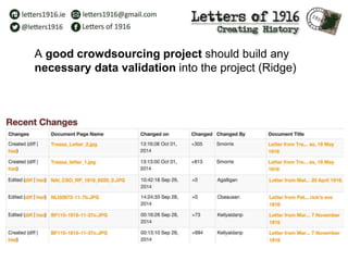A good crowdsourcing project should build any
necessary data validation into the project (Ridge)
 
