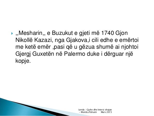 M.p letërsia filobiblike gjon buzuku
