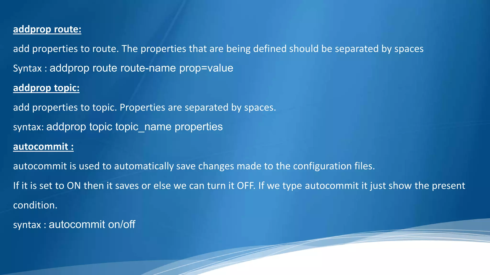 Tibco ems admin commands | PPTX