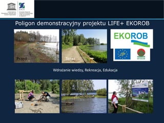 Przed
Poligon demonstracyjny projektu LIFE+ EKOROB
Teraz
Wdrażanie wiedzy, Rekreacja, Edukacja
 