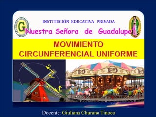 Docente: Giuliana Churano Tinoco
INSTITUCIÓN EDUCATIVA PRIVADA
‘’Nuestra Señora de Guadalupe’’
 
