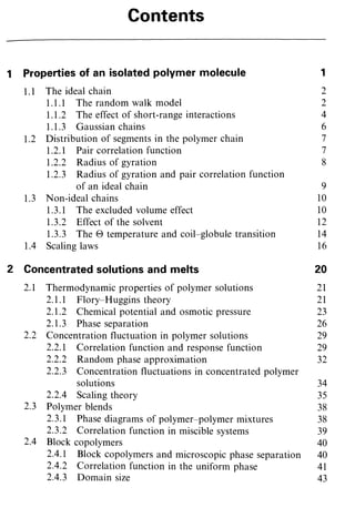 Introduction to Polymer Physics | PDF