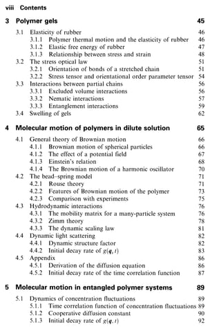 Introduction to Polymer Physics | PDF
