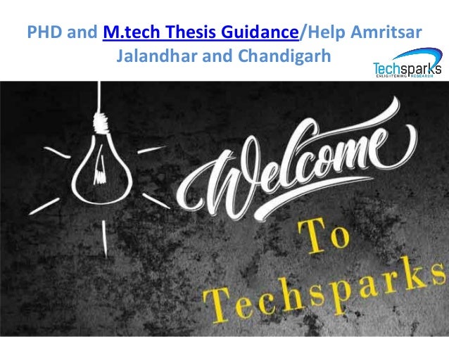 M tech thesis help in chandigarh