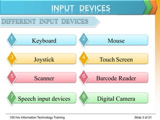 Input Device Technology input devices by Muzammil Ansari | PPTX