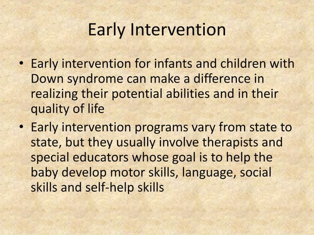 DOWNS SYNDROME (PPT) | PPTX