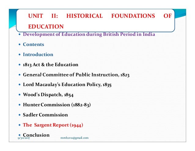 m ed first semester m ed cc 102 education during british what is a first in british education