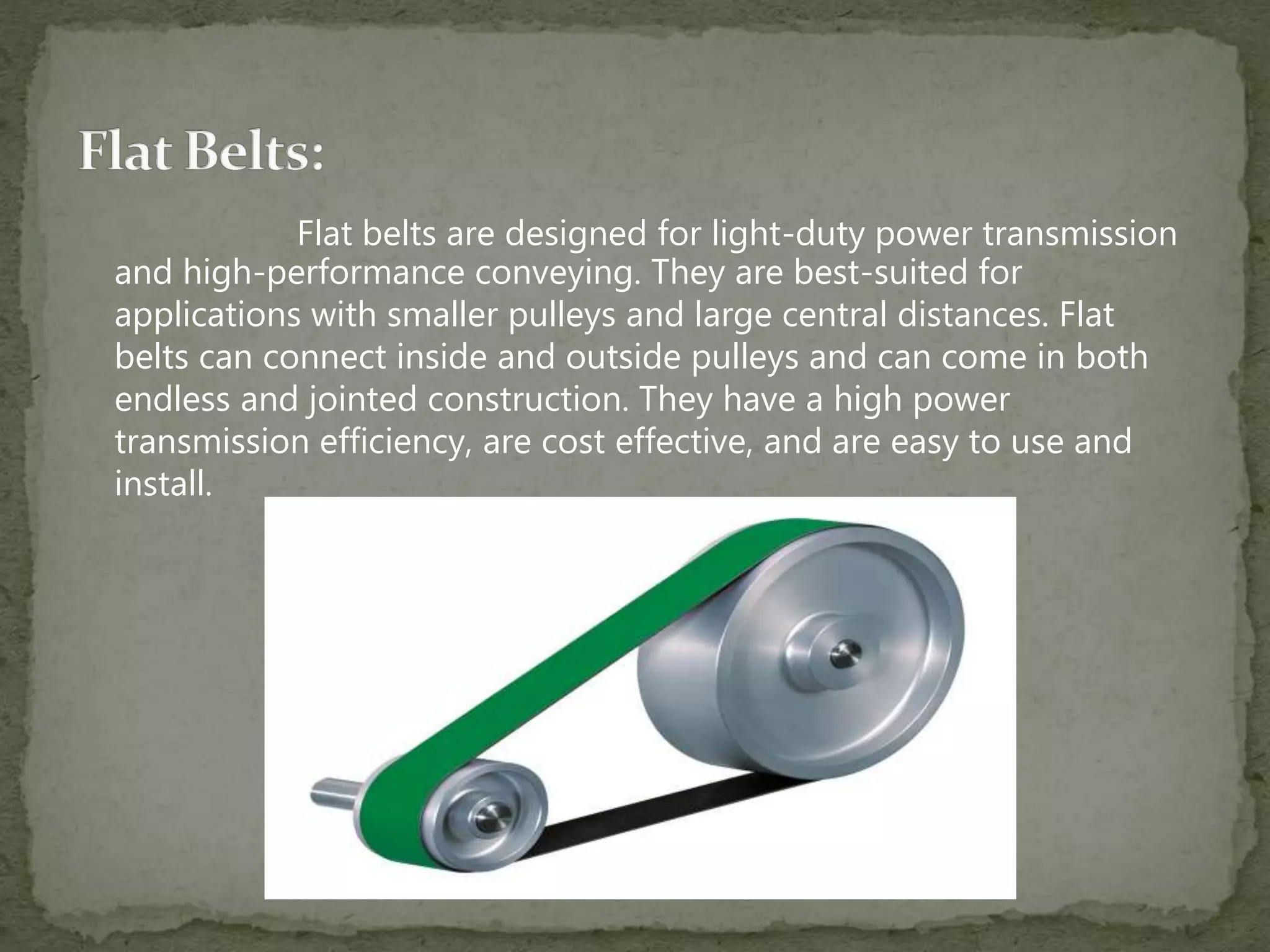 Belt and Rope drives | PPTX