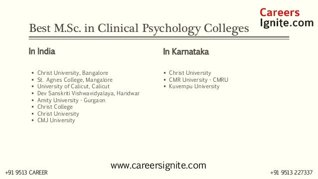 M Sc in Clinical Psychology Courses Colleges Eligibility M Sc in Clinical Psychology Courses Colleges Eligibility