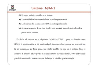 Sistema M/M/1
 