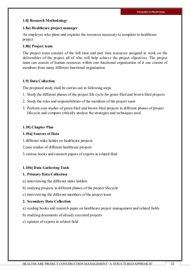 Master thesis project management