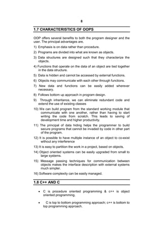 M.c.a (sem iii) paper - i - object oriented programming | PDF