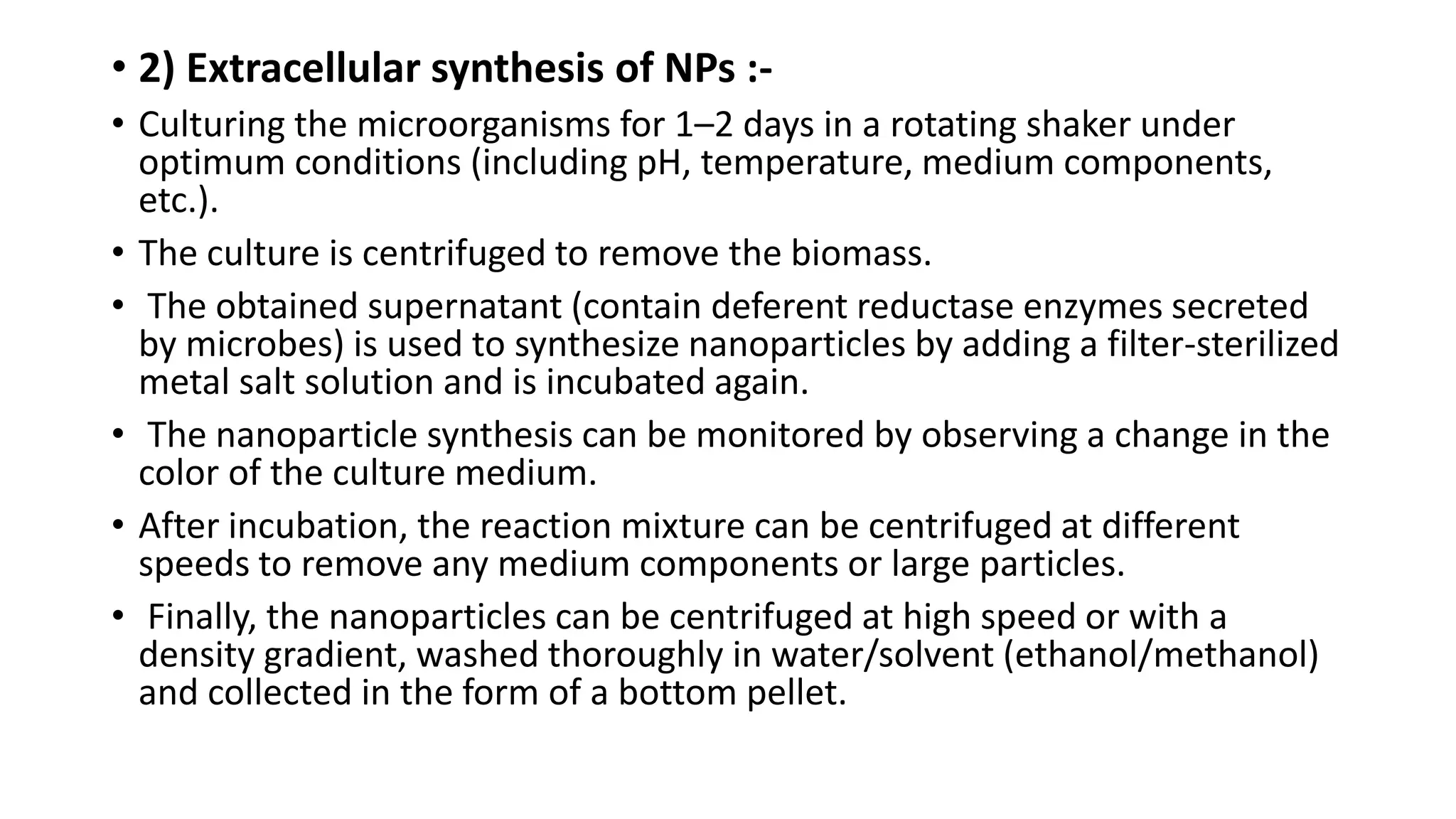 nano-particles synthesis presented by M, Tayyeb | PPTX