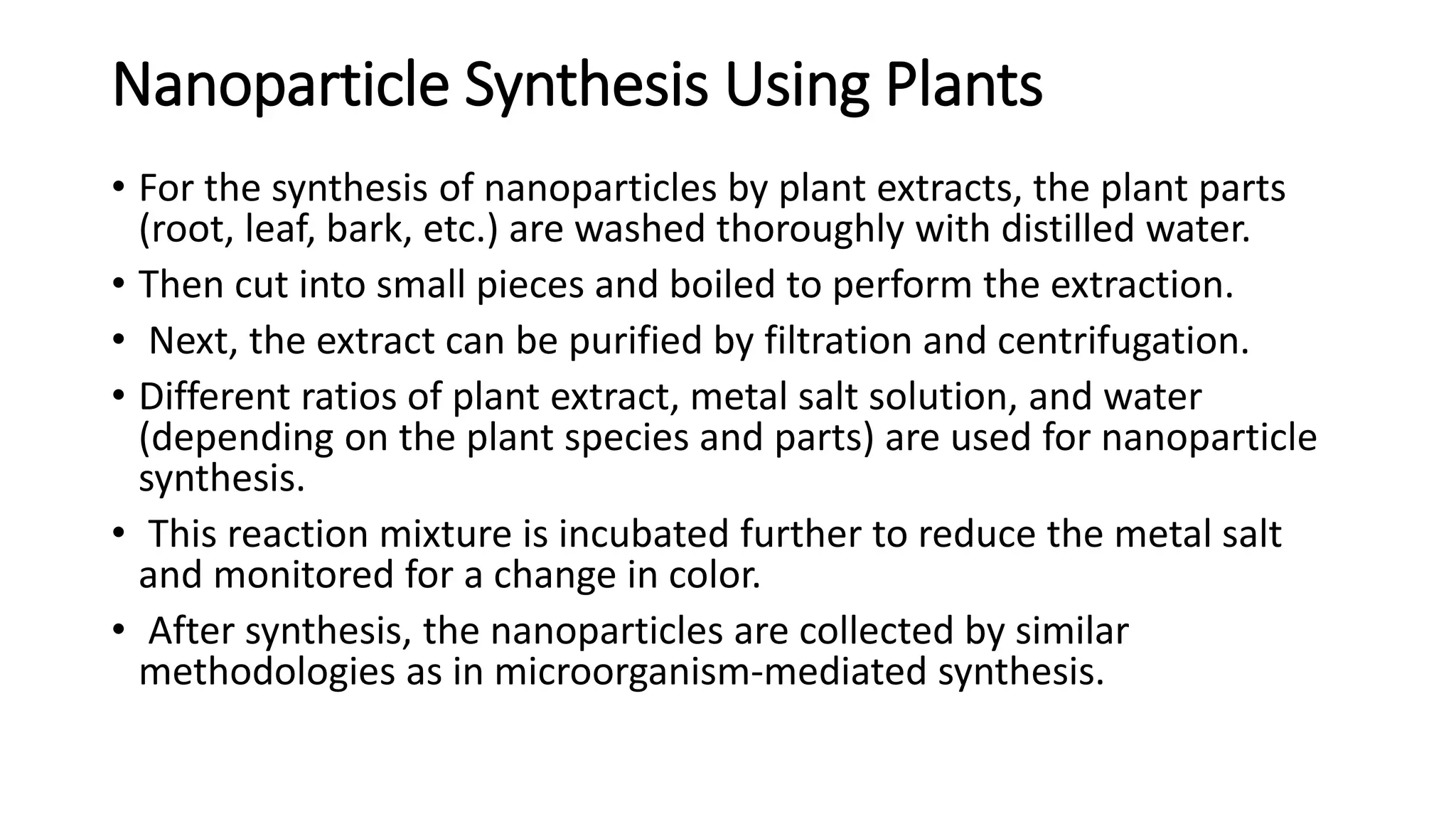 nano-particles synthesis presented by M, Tayyeb | PPTX