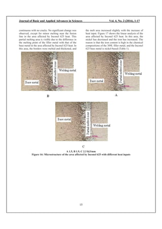 Effect of welding heat input on the microstructure of dissimilar metals ...