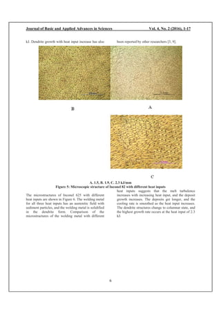 Effect of welding heat input on the microstructure of dissimilar metals ...