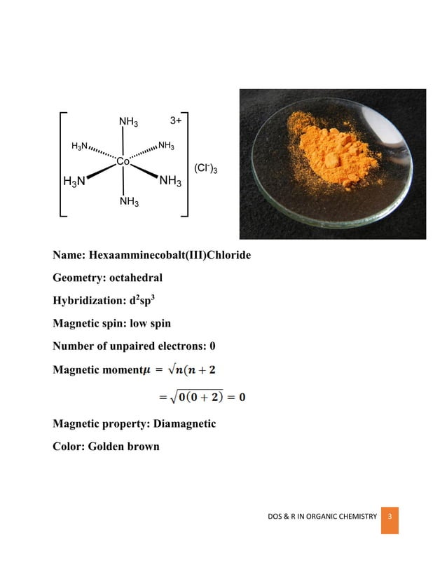 M.sc. chemistry laboratory manual complex preparations
