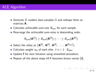 Ace Algorithm 2018 M.Tech Thesis Defense Presentation | PDF