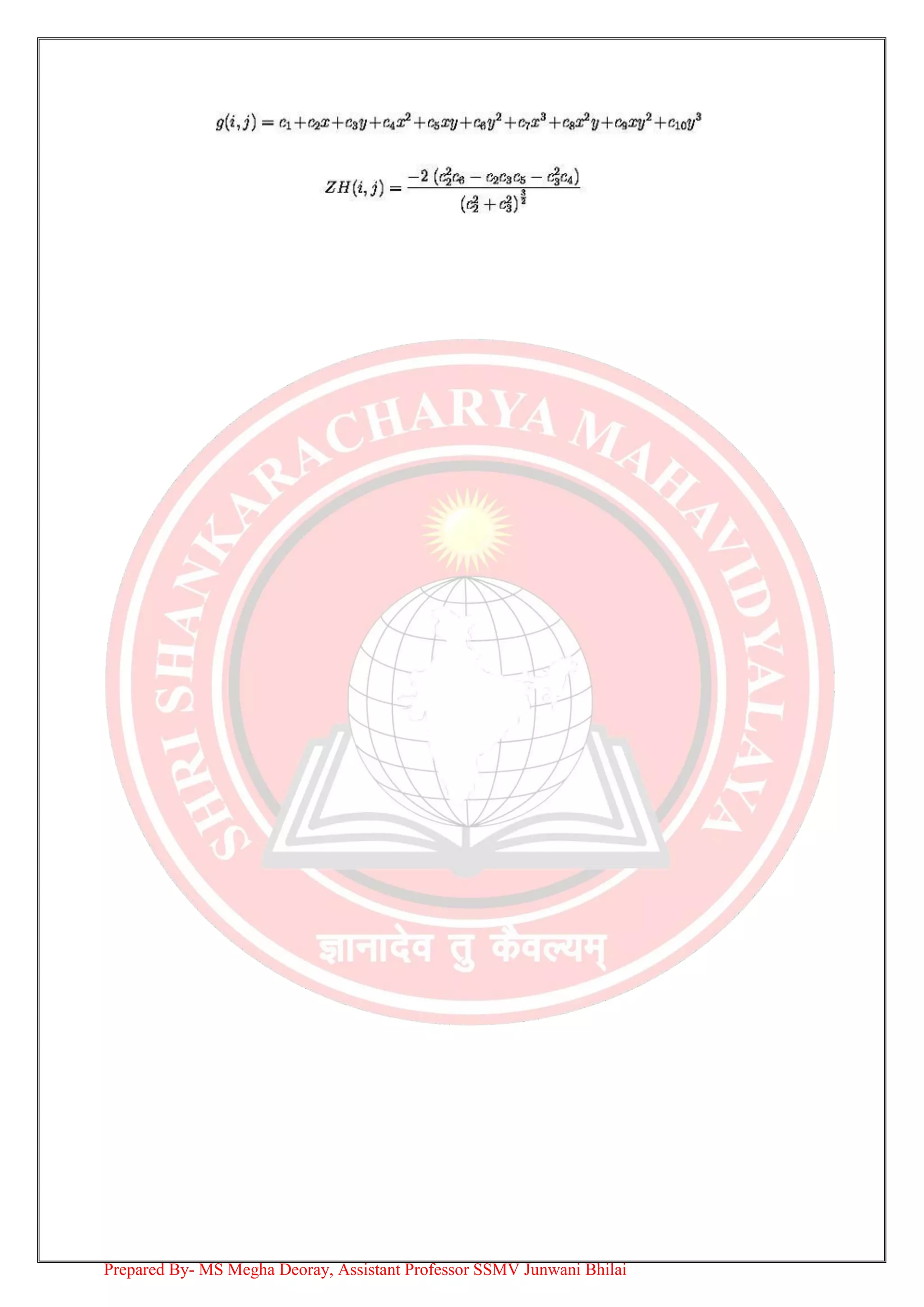 Prepared By- MS Megha Deoray, Assistant Professor SSMV Junwani Bhilai
 