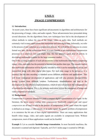 M.sc.iii sem digital image processing unit v | PDF