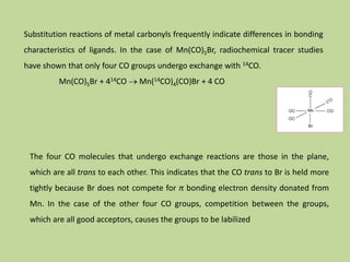 Transition Metal Carbonyl Compounds