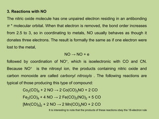 Transition Metal Carbonyl Compounds