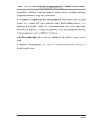 m pharm thesis in pharmaceutical chemistry