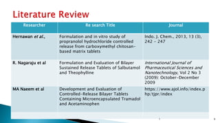 DESIGN AND EVALUATION OF BILAYER SUSTAINED RELEASE ANTI-HYPERTENSIVE ...