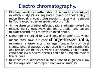 Gel Electrophoresis
• Electrophoresis is the movement of
molecules by an electric current.
• Nucleic acid moves from a neg...