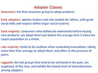 Target Group Innovators Marketing management: Product strategies | PPT