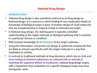 M.Pharm Rational Drug Design Methods .pptx