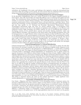 Globalization and Its Impact on Local Cultures (www.kiu.ac.ug) | PDF