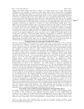 The Role of Public Spaces in Fostering Community Engagement (www.kiu.ac ...