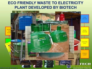 TOILET LINKED BIOGAS PLANTS (ECO FRIENDLY TOILET )