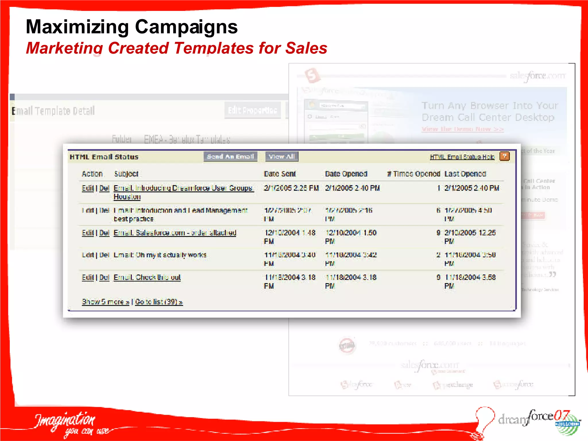 Maximizing Campaigns  Marketing Created Templates for Sales 