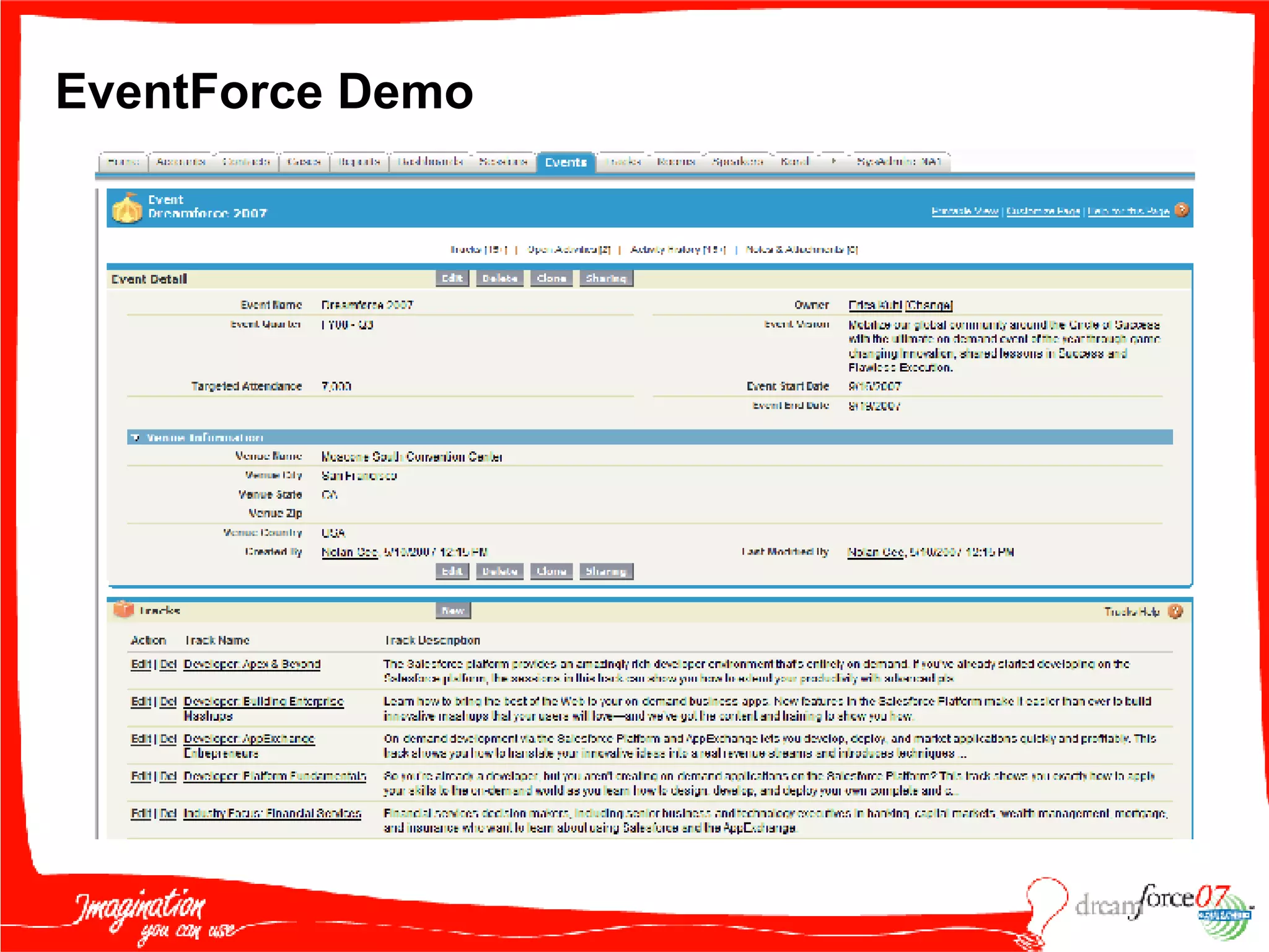 EventForce Demo 