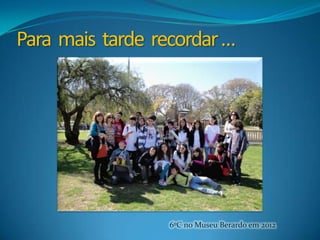 Para mais tarde recordar …




                  6ºC no Museu Berardo em 2012
 