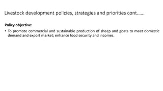 The status and characteristics of two populations of small East African goats of Tanzania
