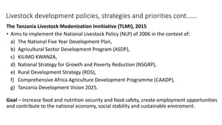 The status and characteristics of two populations of small East African goats of Tanzania