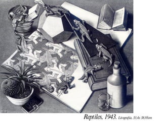 Reptiles, 1943.  Litografía, 33,4x 38,95cm 