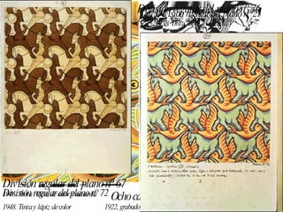 Ocho cabezas 1922, grabado en madera? División regular del plano nº 21 1938. Tinta, lápiz y acuarela División regular del plano nº 72 1948. Tinta y lápiz de color División regular del plano nº 67 1946. Tinta , lápiz de color y acuarela División regular del plano nº 76 1949. Tinta , lápiz de color y acuarela 