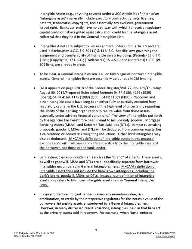 MCam Presentation to the Federal Reserve re intangible asset collat…