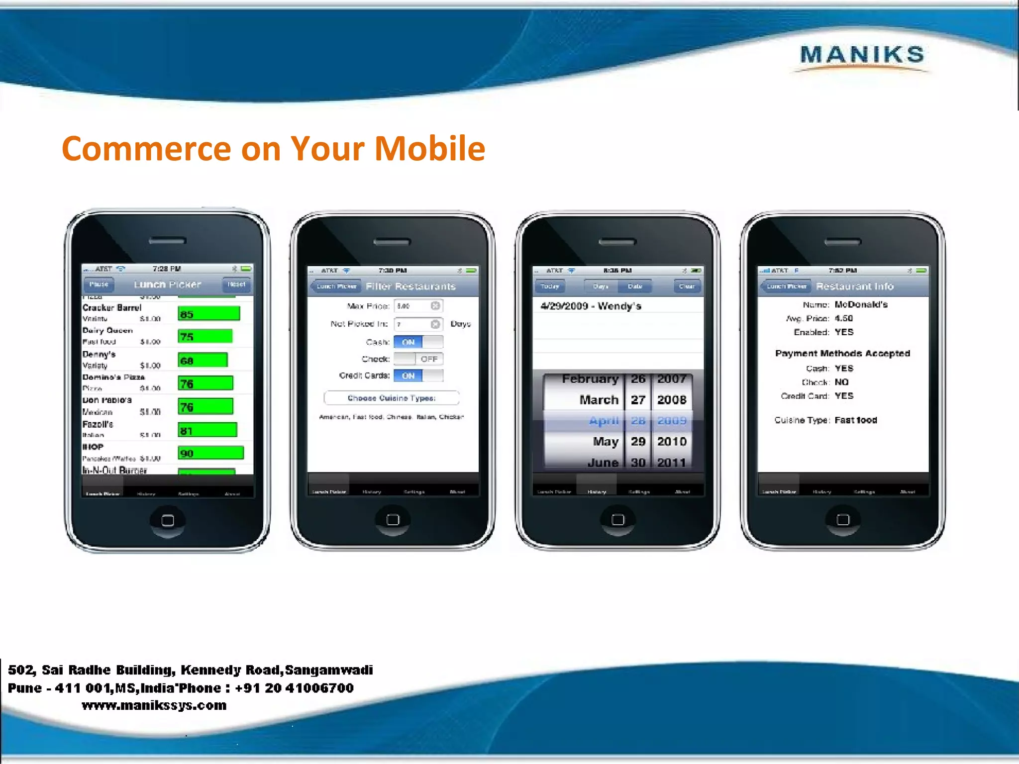 Commerce on Your Mobile 