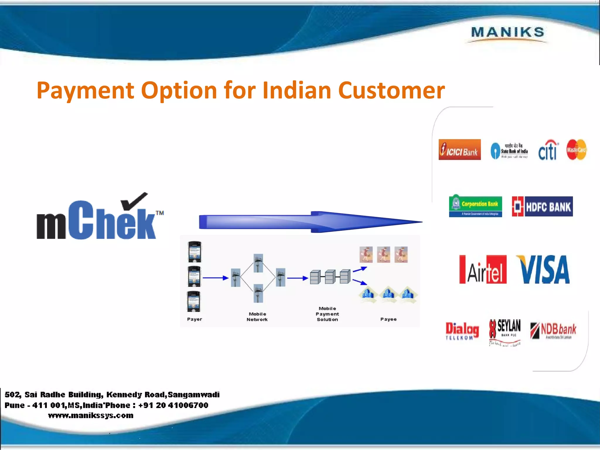 Payment Option for Indian Customer 