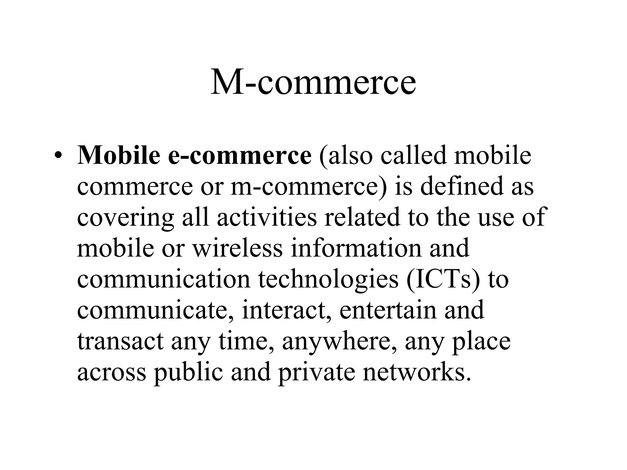 M Commerce Ivsem PPT