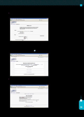 19
capítulo1
	Informes. Es el acceso a la información estadística sobre las accio-
nes que los participantes realizan en la plataforma.
	 Esta herramienta permite conocer el recorrido de los estudiantes
en un curso. Para acceder a los registros, se debe ingresar a “Infor-
mes”, seleccionar aquellos registros que se desean ver mediante los
desplegables, y hacer clic en el botón Conseguir estos registros.
	Preguntas. Permite cargar preguntas para utilizar en cuestionarios
y encuestas en el contexto del curso.
 