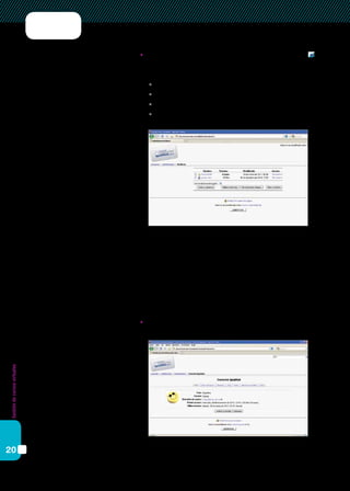 Gestióndecursosvirtuales
20
	Archivos. Permite subir los archivos al curso. Al hacer clic en Ar-
chivos aparece una lista de los archivos, dispuestos del siguiente
modo:
	nombre del archivo;
	tamaño del archivo;
	última vez que un archivo fue modificado;
	acción que podemos hacer con un archivo dado
	 (o la carpeta).
	 Seleccionando los archivos deseados (haciendo clic en el recua-
dro que está a la izquierda de su nombre) y usando el menú
emergente debajo de la lista de archivos, podemos mover los ar-
chivos a otra carpeta, eliminarlos totalmente o crear un archivo
comprimido.
	 Además, podemos Crear un directorio y Subir un archivo.
	Perfil. Permite acceder a los datos personales propios y editarlos.
 
