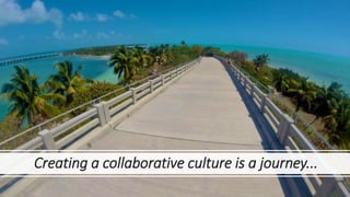 Creating a collaborative culture is a journey...
 