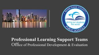 Professional Learning Support Teams
Office of Professional Development & Evaluation
 